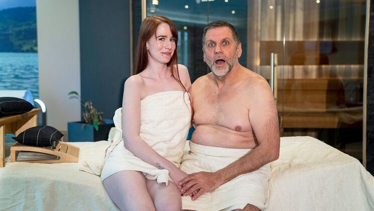 [Oldje] - Blowjob and Deepthroat Action with Redhead