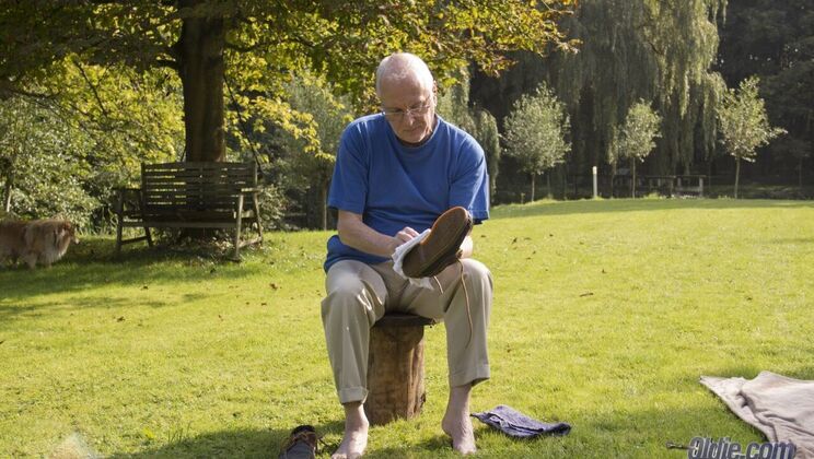 [Oldje] - Horny Blonde Sucks and Swallows Cum - Alexis Crystal - Frank