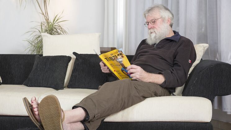 [Oldje] - Natural Tits Brunette Seduces Older Guy