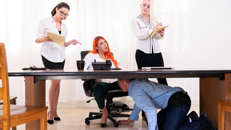 [TransAngels] - Office Anal with a Tattooed Girl - Aspen Brooks - Kirk Cummings