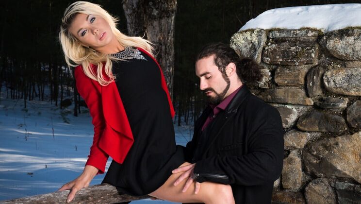 [TransSensual] - Shemale Blonde Fucks Hard - Aubrey Kate - Jaxton Wheeler