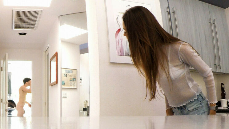 Sneaky Stepsister Slithers into Brother's Bed