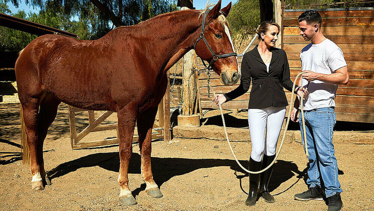 [MyFriend'sHotMom] - Bubble Butt Brett Rossi and Seth Gamble in Steamy Sex