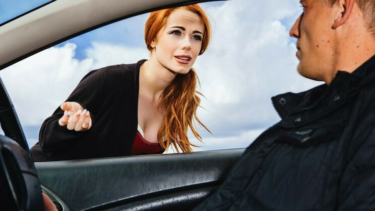 [StrandedTeens] - British Redhead Ella Hughes Sucking and Swallowing - Ella Hughes