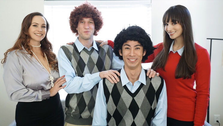 [MomSwap] - Big Titted Stepmoms Seduce Young Men