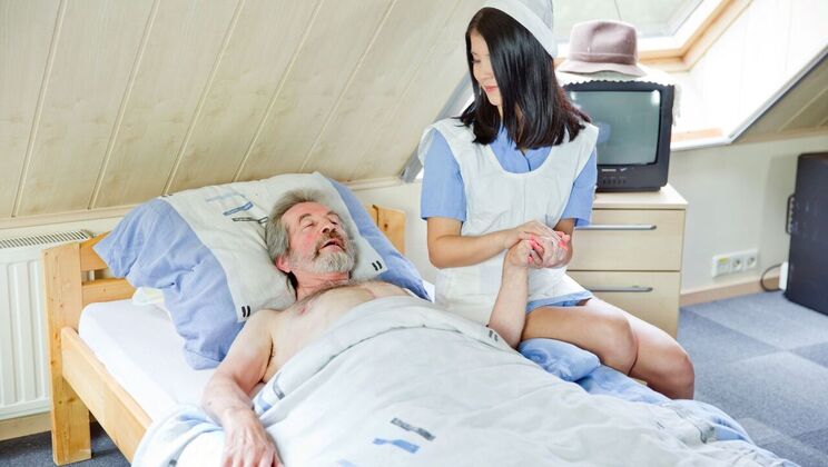 Ball Licking and Cumshot Action