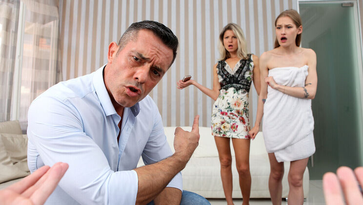 [FamilySwap] - Cowgirl Style: Creampie and Cum in Mouth - Gina Gerson - Tiffany Tatum