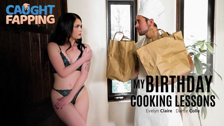 [CaughtFapping] - Dante Colle Teaches Cooking to Brunette Babe - Evelyn Claire - Dante Colle