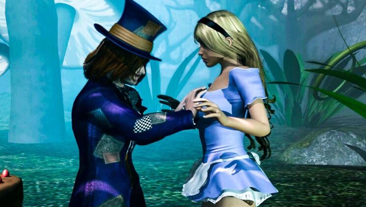 [AdultTimeAnimation] - Teen Sex Fantasy: Blonde Alice in Wonderland - Carter Cruise - Jake Adams