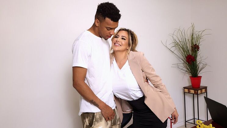 [FantasyMassage] - Titty Fuck with Blonde Wife and Her Husband's Dad