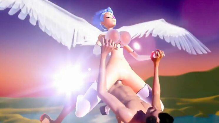 [AdultTimeAnimation] - Blowjob in the Sky: Big Cock Delight