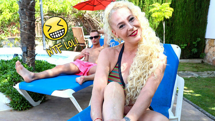 [Grandmams] - Blonde and Mature Outdoor Sex - Nico Vegas - Yelana Vara