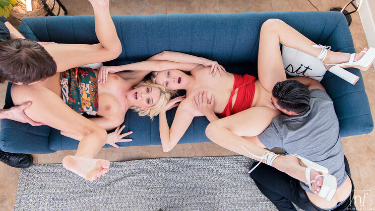 [NubileFilms] - Shaved and Ready - Cowgirl Style - Kenna James - Chad Alva - Skyler Storm - Tony Fontana