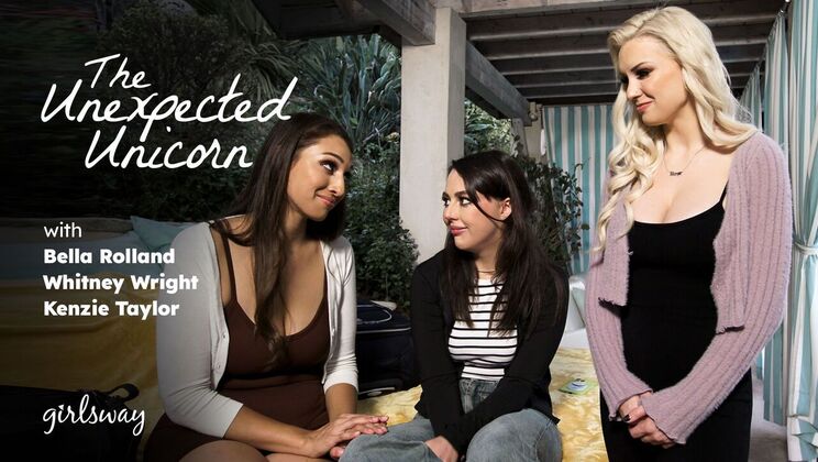 [Girlsway] - Unexpected Unicorn's Face Sitting Frenzy with Natural Tits - Kenzie Taylor - Whitney Wright - Bella Rolland