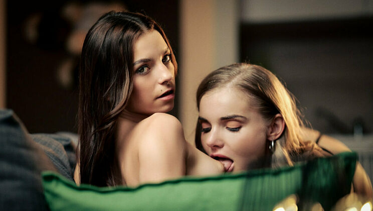 [SexArt] - Pierced Lesbians in Hot Thong Action - Massy Sweet - Fibi Euro