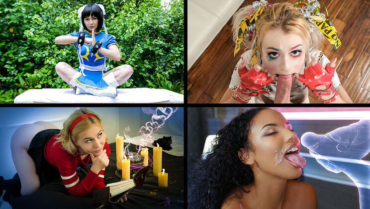 [TeamSkeetSelects] - Blowjob and Facial Halloween Fun