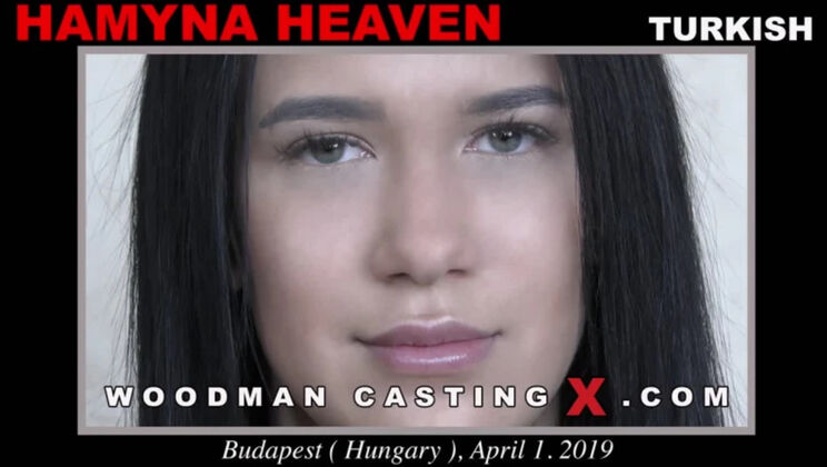 [WoodmanCasting] - Skinny Teen Hamyna Heaven in Erotic Striptease - Hamyna Heaven