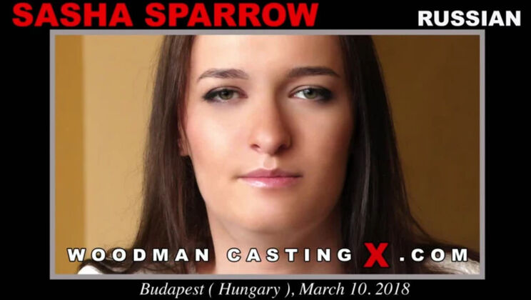 [WoodmanCasting] - Brunette Sasha Sparrow's Group Sex Casting - Sasha Sparrow