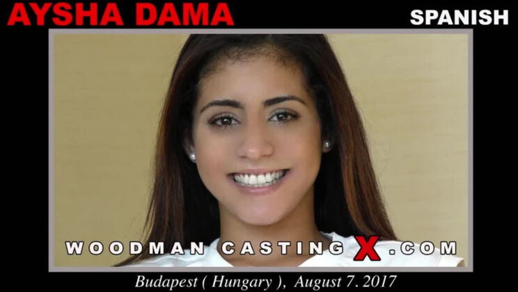 [WoodmanCasting] - Brunette Aysha Dama’s Big Tits Covered in Cum - Aysha Dama