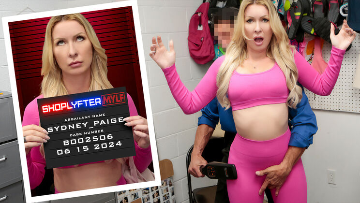 MILF Sydney Paige Wears Thong, Gets Cum on Tits