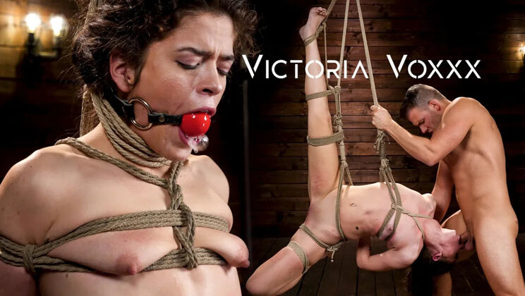 [DungeonSex] - Big Cock Fucks Tied Up Victoria Voxxx - Codey Steele - Victoria Voxxx