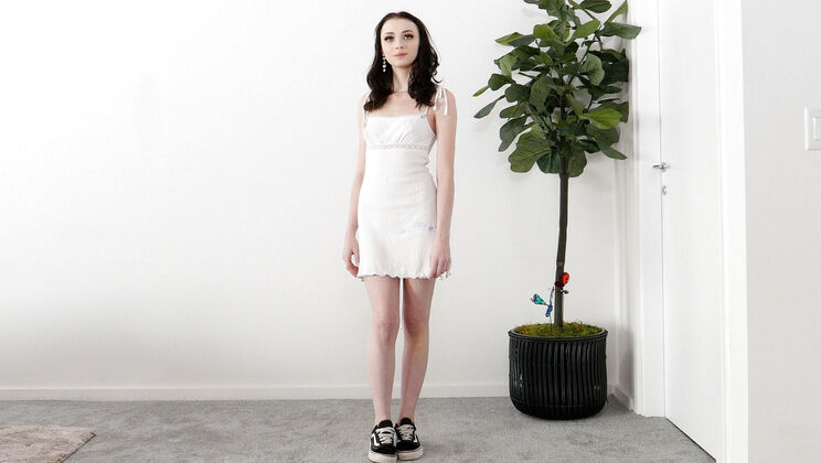 [NetVideoGirls] - Cecilia's Deepthroat and Facial in Casting Audition - Cecilia