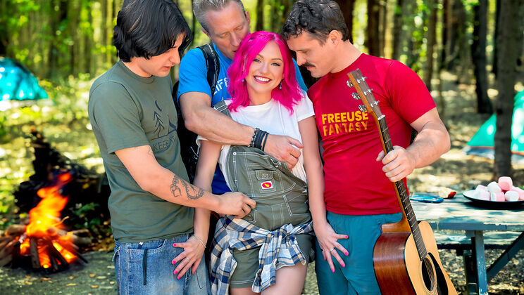 [FreeUseFantasy] - Thong Clad Cutie Gets Cum Covered and Spanked - Robby Echo - Clarke Kent - Gracie Gates - Elias Cash