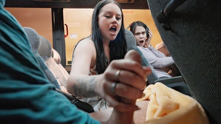 [MOFOS] - Facial Cumshot on Bus - Kai Jaxon - Madalina Moon