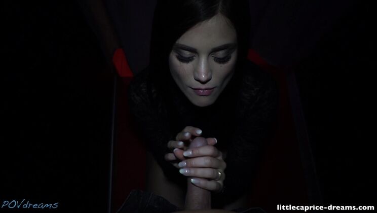 LittleCaprice Takes a Big Cock in her Mouth