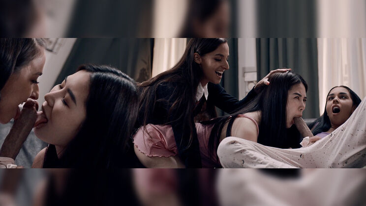 [FutanariXXX] - Blowjob Nightmare DP - Amirah Adara - Black Angel - Rikako Katayama