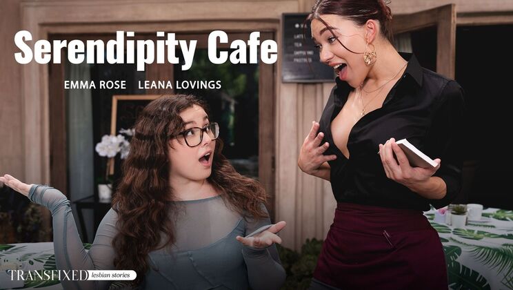 [Transfixed] - Fingering and Pussy Licking in Cafe - Emma Rose - Leana Lovings