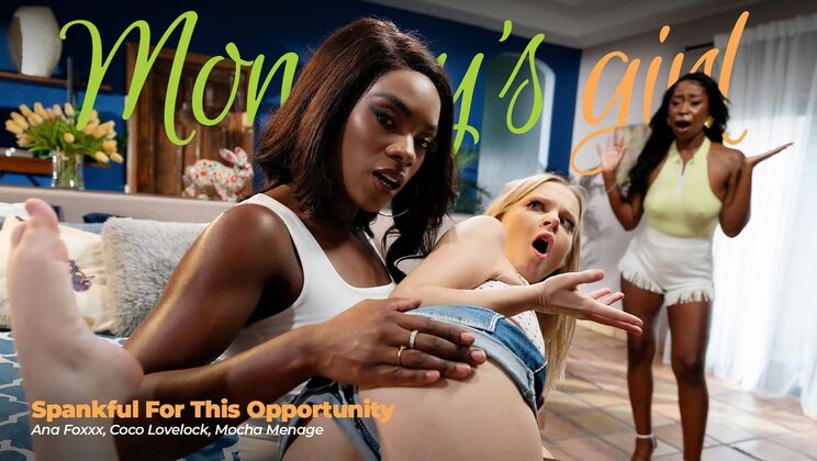 [Girlsway] - Interracial Lesbian Spanking: Ana Foxxx & Mocha Menage Dominate Coco Lovelock - Ana Foxxx - Mocha Menage - Coco Lovelock