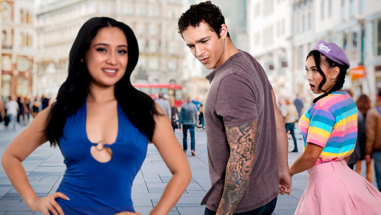 Jayden Marcos & Kimmy Kimm in Hot Threesome - Thong & Spanking