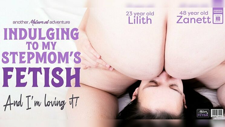 [Mature.nl] - Stepmom Zanett's big natural tits bounce as she facesits stepdaughter