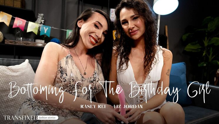 [Transfixed] - Brunette Gets Double Teased by Shemale - Kasey Kei - Liz Jordan