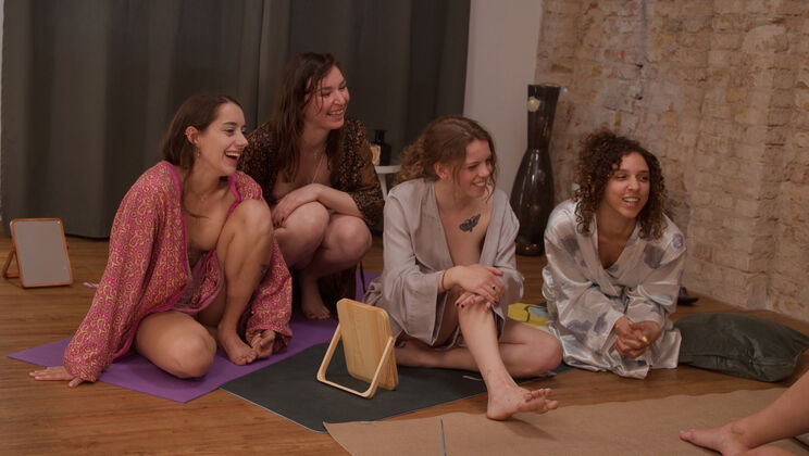 [Ersties] - Ersties Stars in Tattooed Lesbian Play - Lilith (Ersties) - July (Ersties) - Medea (Ersties) - Innana (Ersties) - Stella P (Ersties)