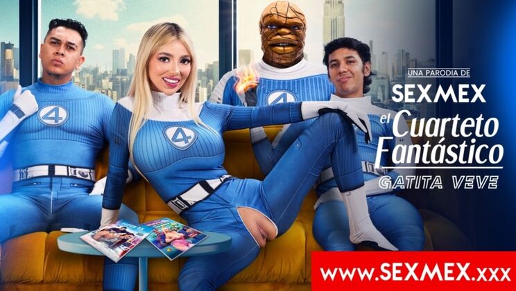 [SEXMEX] - Latin Blonde Gatita Veve – Foursome with a Twist - gatita