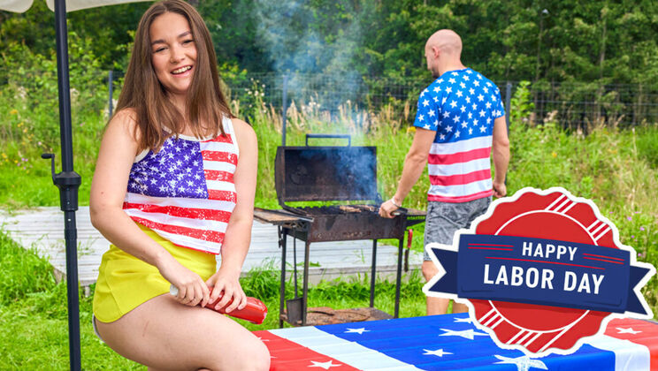 [ClubSweethearts] - Curvy European Teen Gets Fucked Outdoor - Hazel Grace - Aleks Sam