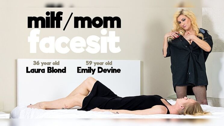 [Mature.nl] - Slim MILFs Explore Lesbian Fetish with Face Sitting and Licking - Emily Devine - Laura Blond