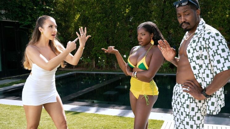 [DigitalPlayground] - Reverse Cowgirl Ride For Big Cock In Living Room - Isiah Maxwell - Amari Anne - Melissa Stratton