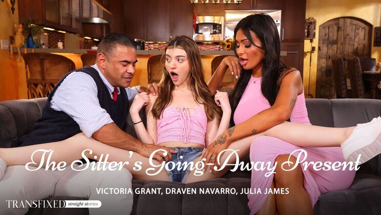 [Transfixed] - MILF Babysitter's Big Ass Takes Anal & Rimming Gift - Draven Navarro - Julia James - Victoria Grant