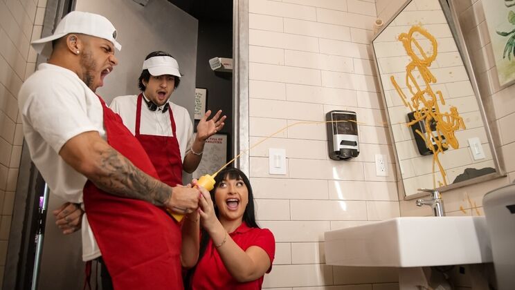 [RKPrime] - Big Brat Pizza Shop: Mike Ox Fucks Busty Latina Employee Aleksa Mink Doggystyle - Mike Ox - Aleksa Mink