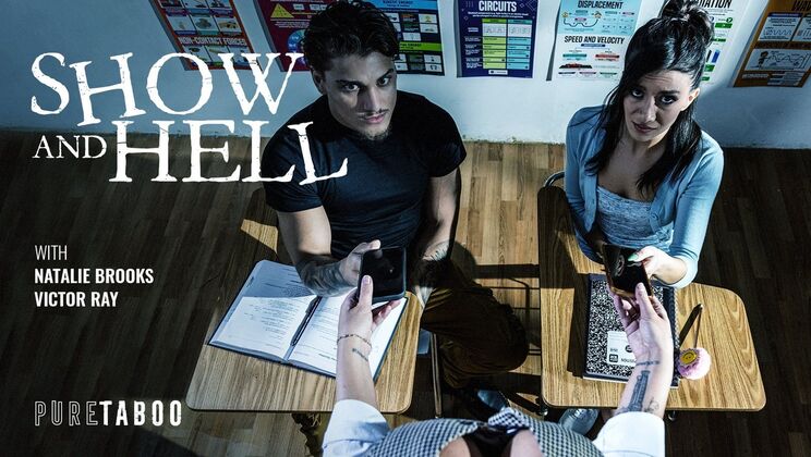 [PureTaboo] - Natalie Brooks Takes a Creampie After Blowjob